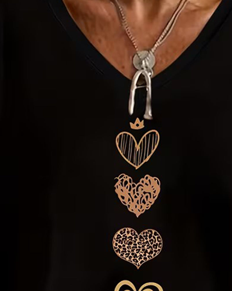 Haut En Forme De Cœur Avec Col En V