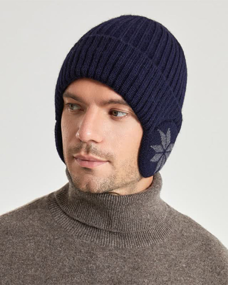 1 pièce Bonnet d’Hiver pour Femme Doublé en Polaire avec Oreilles en Polaire