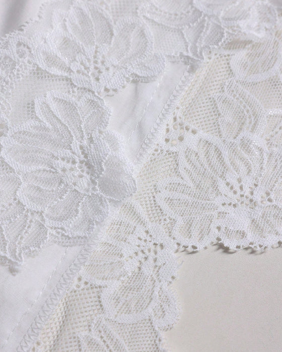 Cami Top Irrégulier Unie Dentelle