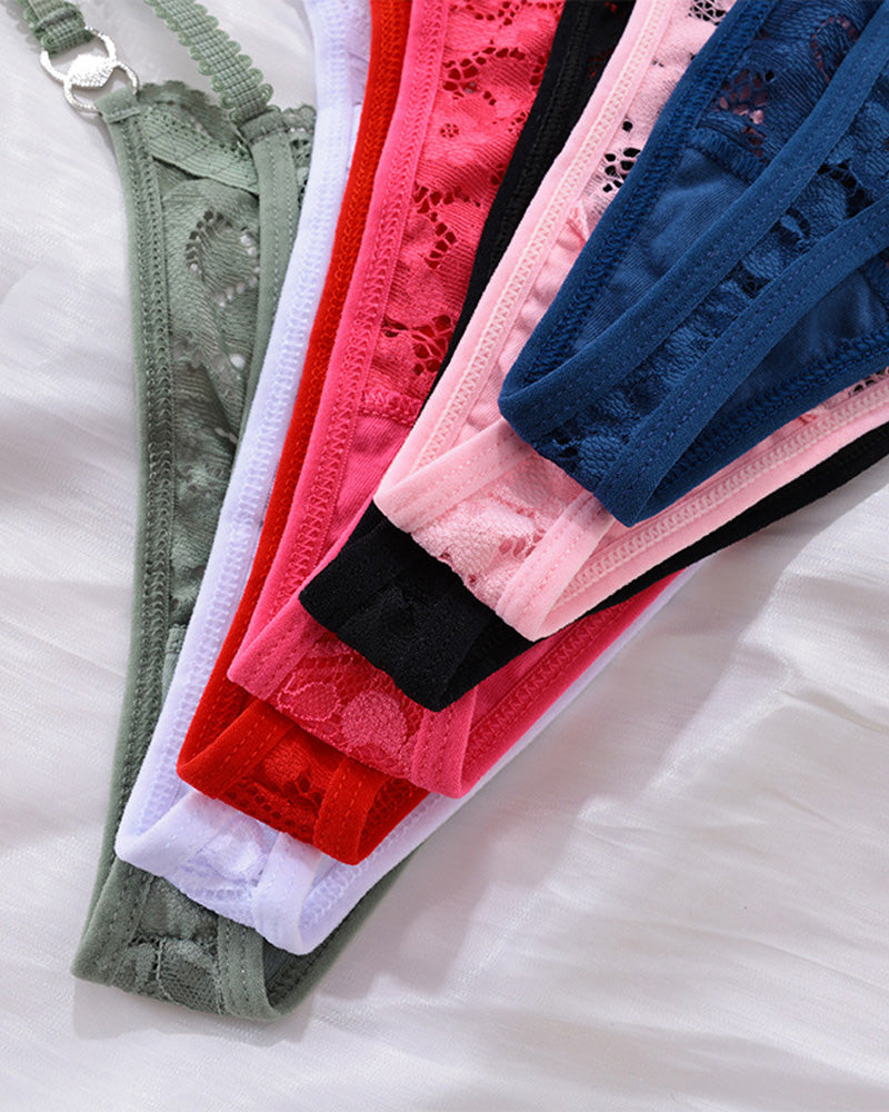 String Sexy Noeud Dentelle G-String