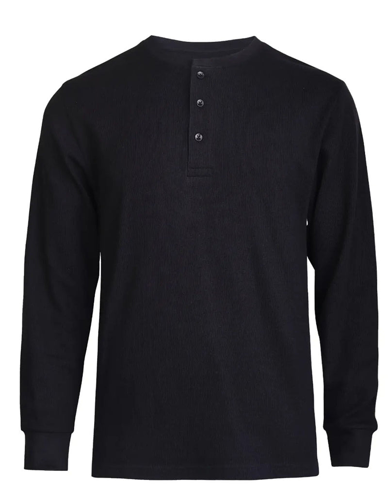 Chemise Col Rond Henley Manche Longue