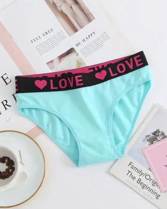 Culotte Imprimé Cœur Taille Basse