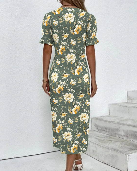 Robe En V Élégante Navetteur