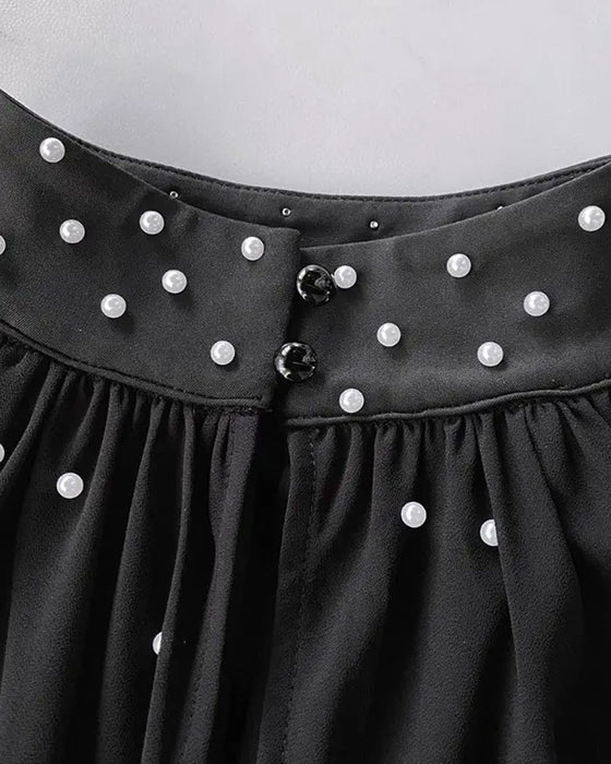 Top Avec Style Élégant Et Design à Manches Lanterne