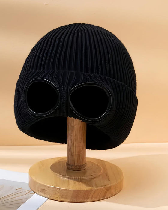 Bonnet Unisexe Uni Avec Design De Lentille De Lunettes