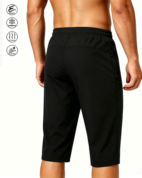 Pantalons Rafraîchissant Élastique Taille Cordons Séchage Rapide Actif
