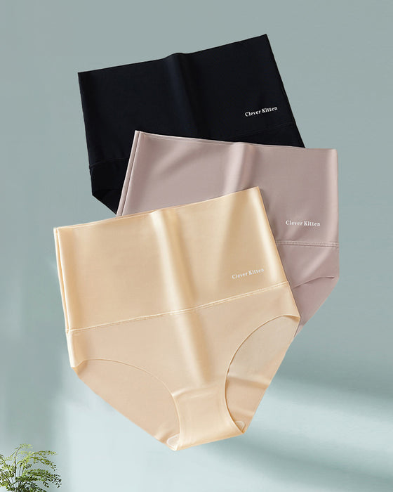Culotte courte simple sans couture taille haute