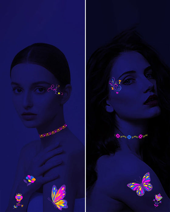 Autocollants Tatouage Fluorescents