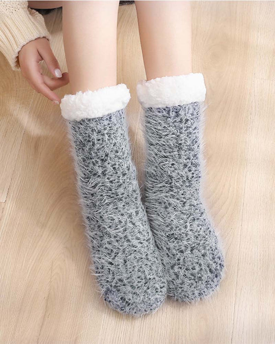 Chaussettes D’Intérieur Confortables Avec Semelles Antidérapantes