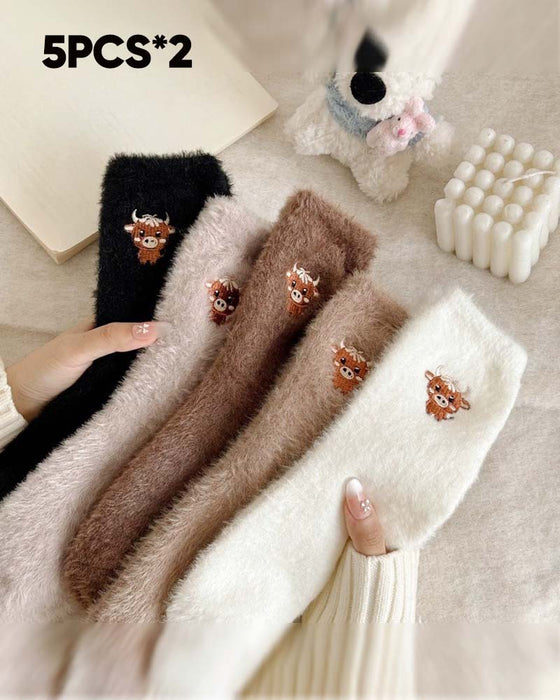 Chaussettes Mignonnes Vache Chaussons