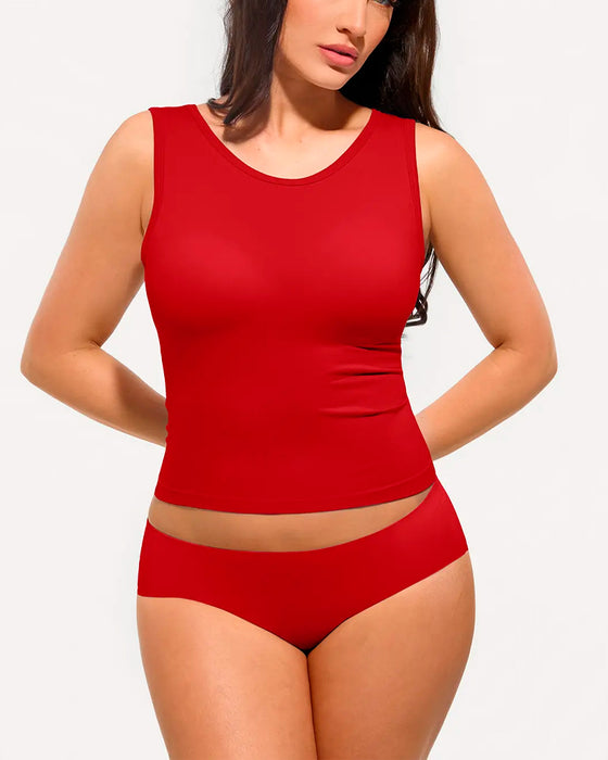 Débardeur Rayé Soutien-Gorge Intégré