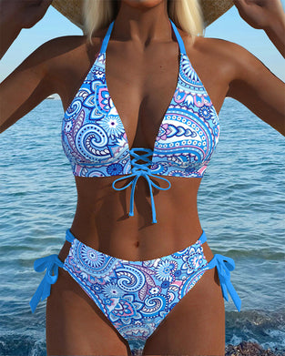 Bikini Sexy Dos Nu Imprimé