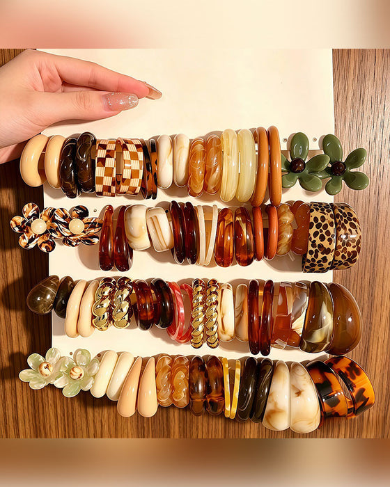 Boucles D'oreilles Tombantes Audacieuses En Résine