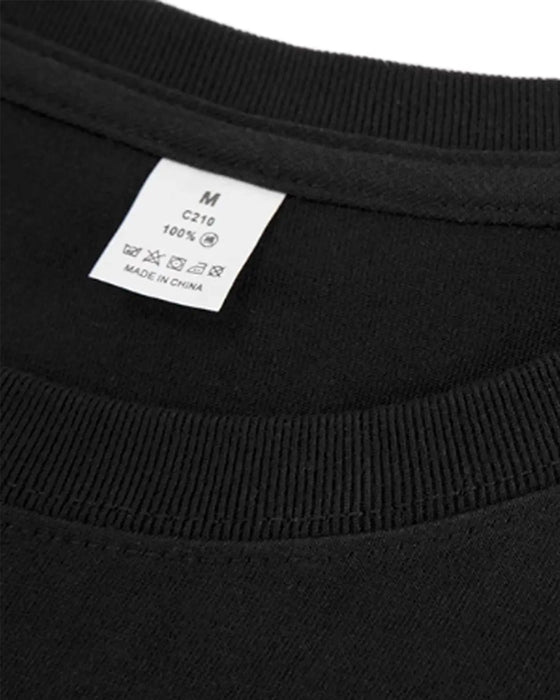 T-Shirt Col Rond Devant Et Dos Imprimé Unisexe