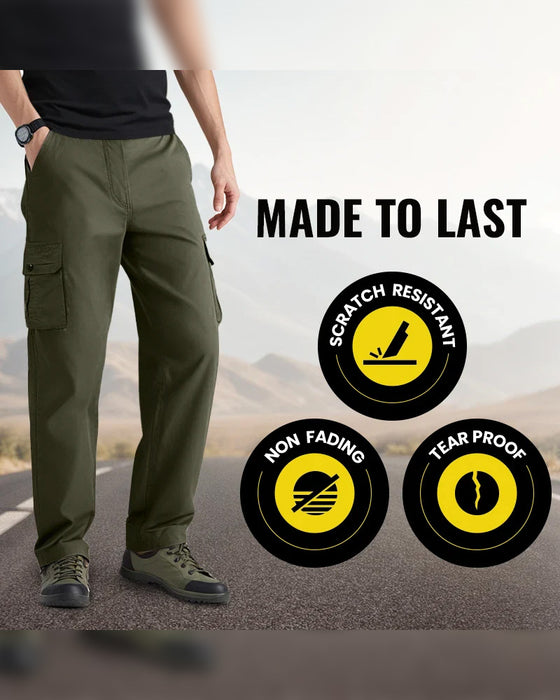 Pantalon Hommes Décontracté Durable Cargo