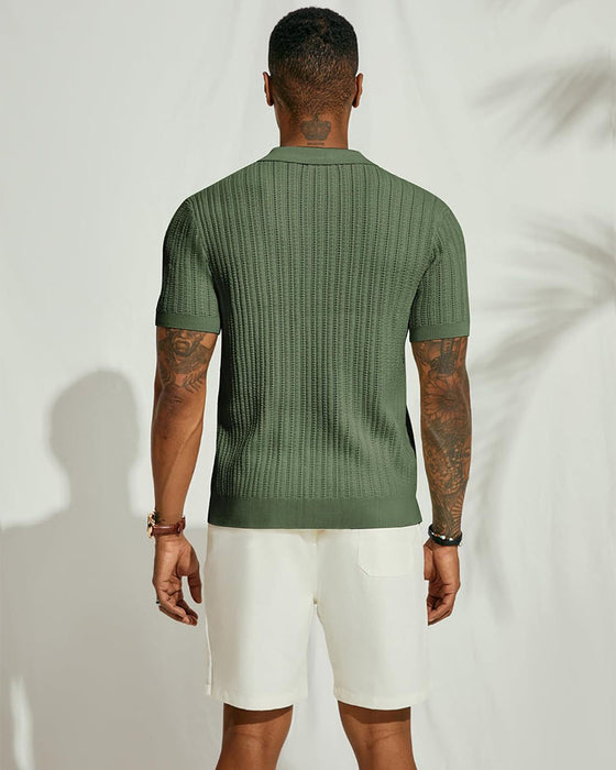 Chemise Homme Uni Creuse Respirante