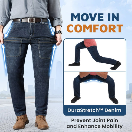 Confortables Poches Multiples Durable Cargo Jeans