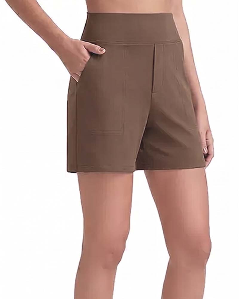 Short Taille Haute Athlétique Course