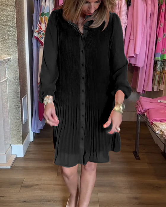 La robe plissée patchwork élégante pour femmes