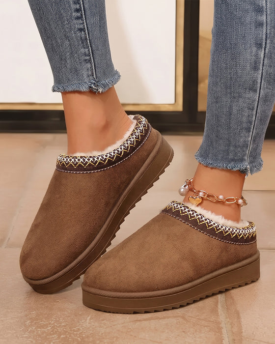 Femme Chaussons Slip-On