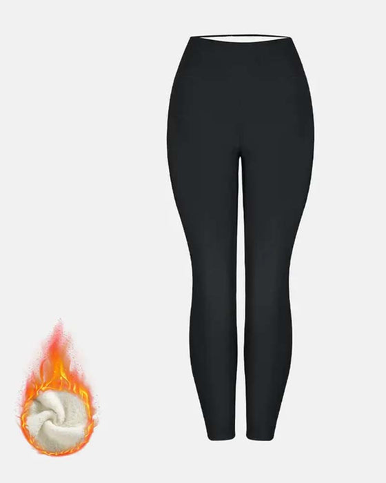 Leggings D'hiver Épais Taille Haute Chauds Pantalons De Yoga