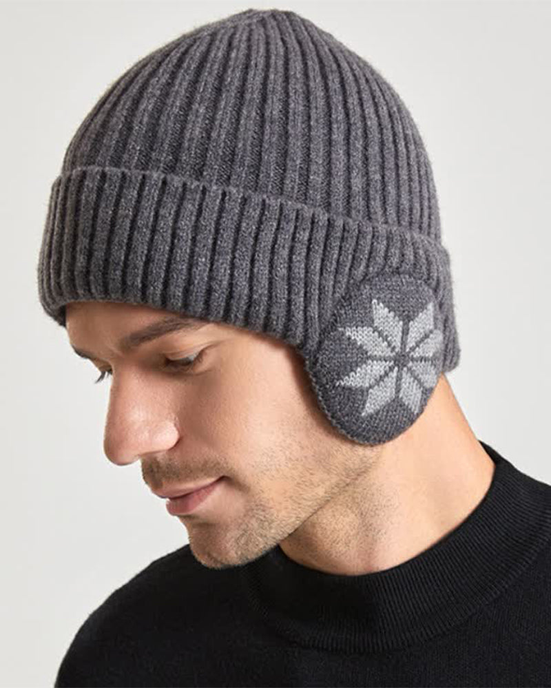 1 pièce Bonnet d’Hiver pour Femme Doublé en Polaire avec Oreilles en Polaire