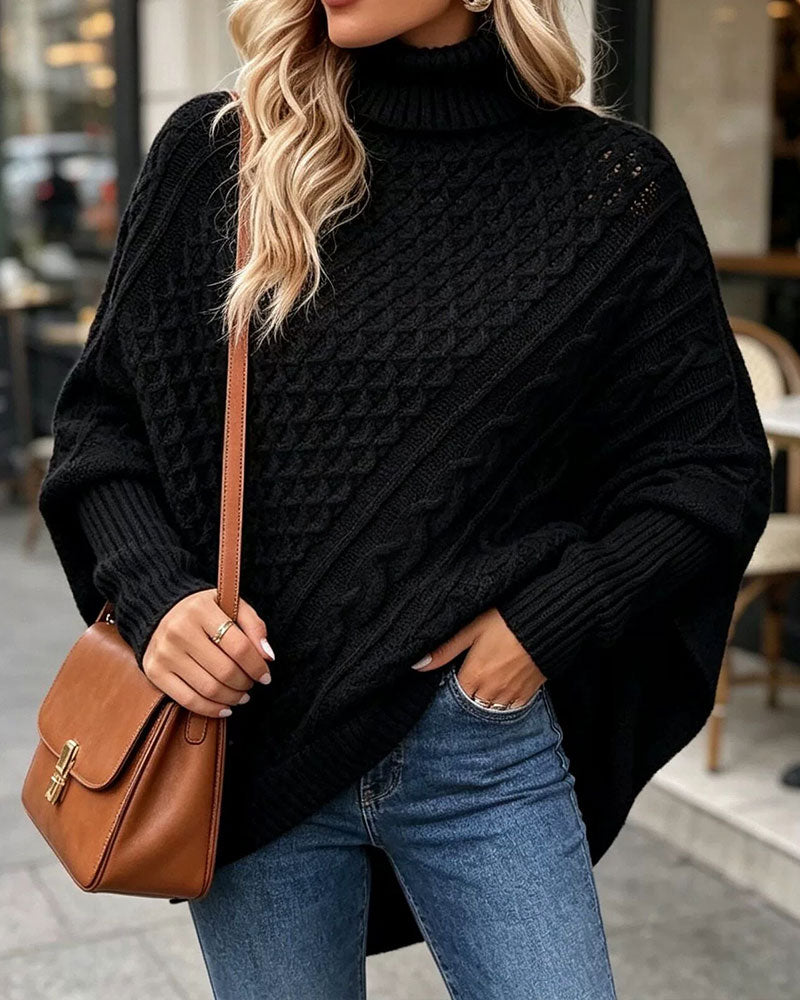 Pull Irrégulier Uni Pullover