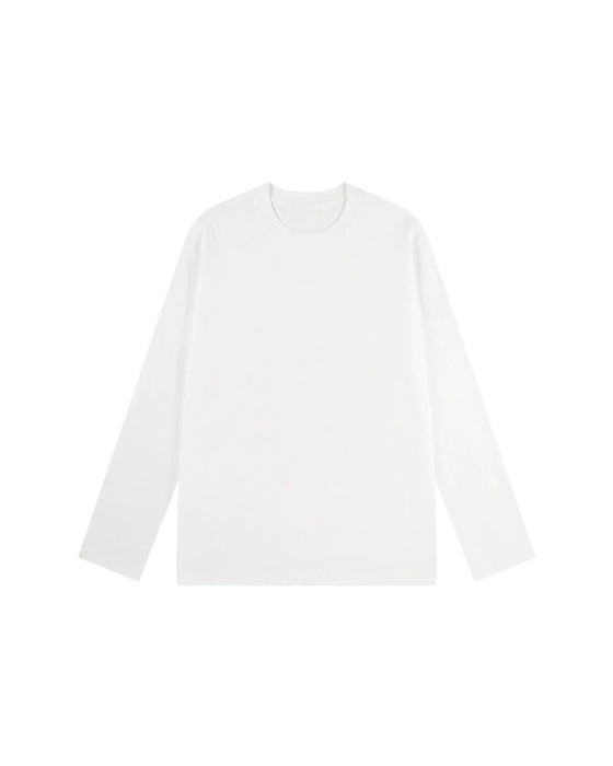T-Shirt Homme Col Rond Manches Longues Fente