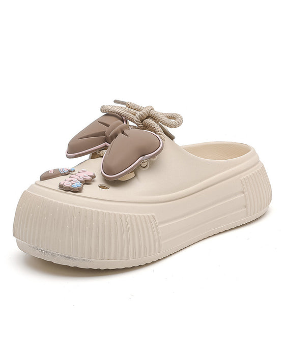 🌴 Chaussons Respirants pour Femmes avec Décoration Fleurie