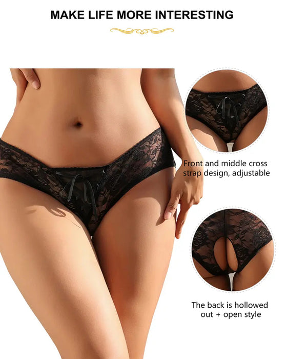 Culotte Sans Entrejambe Dentelle Sexy