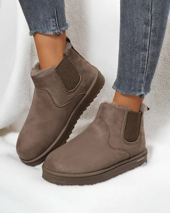 Bottes Femme Épaisse Semelle Hiver Neige