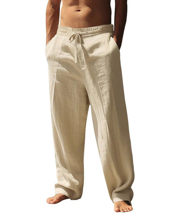 Pantalon Homme Décontracté Jambe Droite Plage