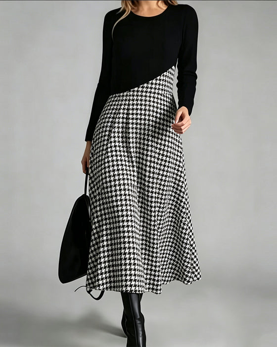 Robe Patchwork Manche Longue