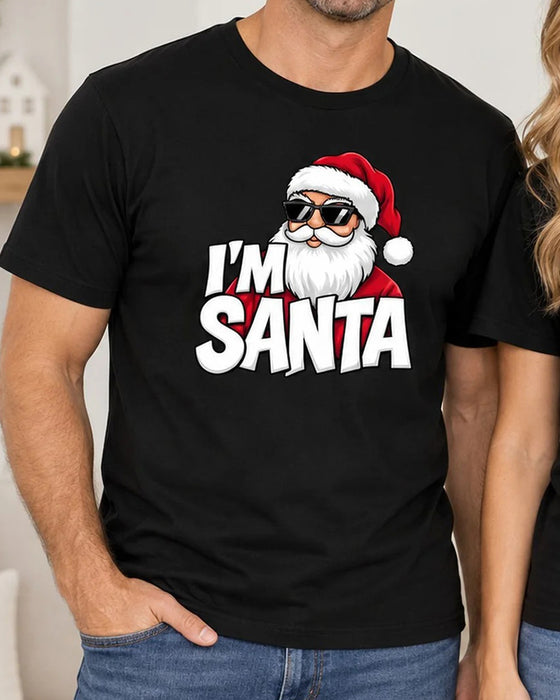 Je Suis Père Noël Noël Couples Graphique T-Shirt