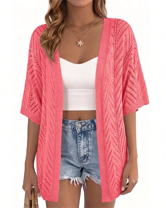 Cardigan Découpé Lâche Ouvert