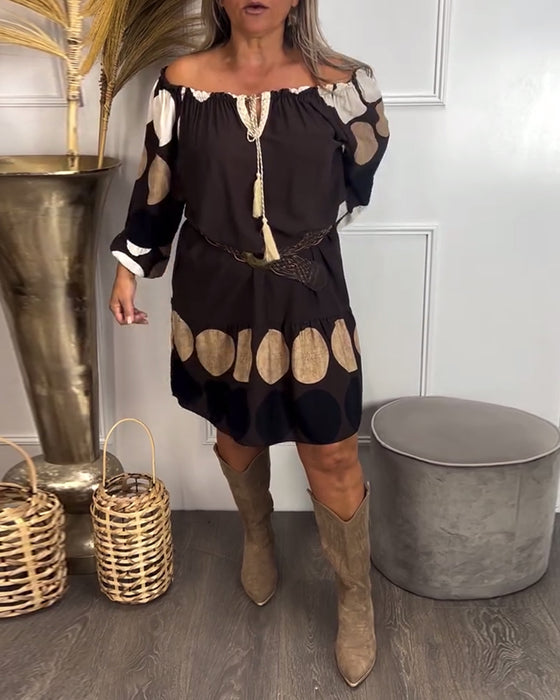 Robe À Nœud À Gland À Pois