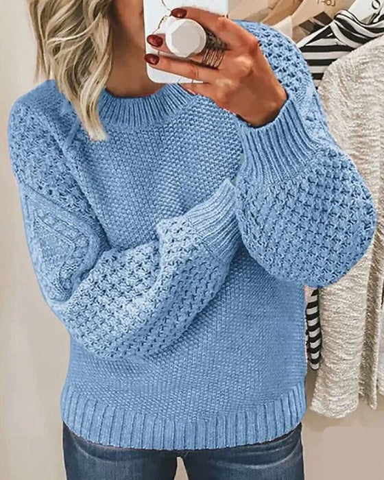 Pullover Polyvalent Unie Tricoté
