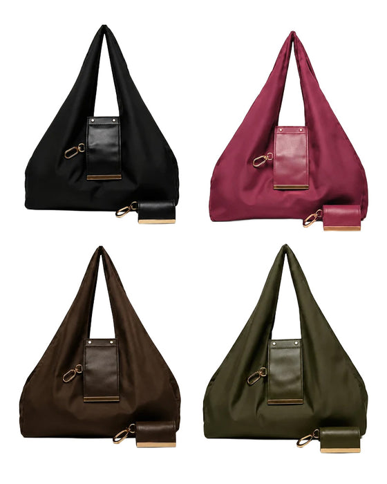 Sac Transformable Charm – Tote En Cuir Vegan Élégant & Charm Porte-Clés