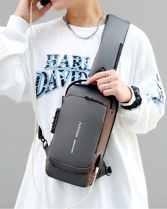 Sac de poitrine antivol avec mot de passe