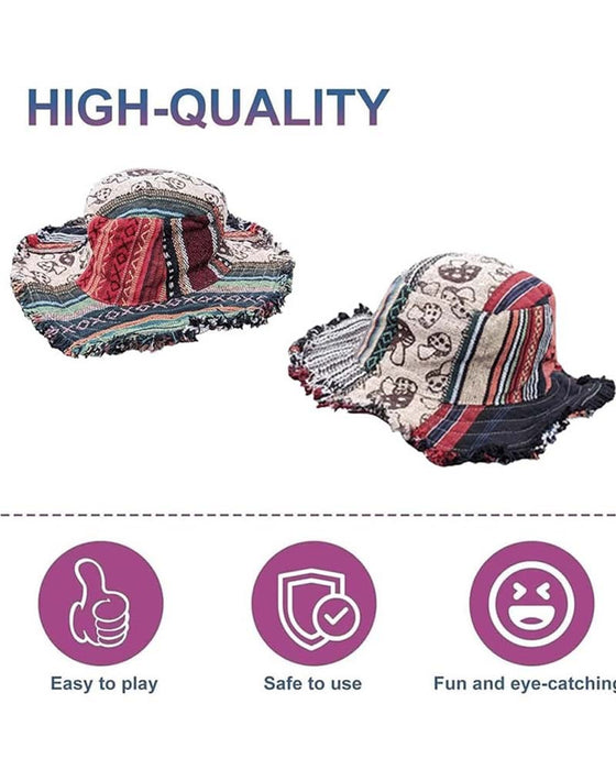 Chapeau Patchwork Coloré Seau