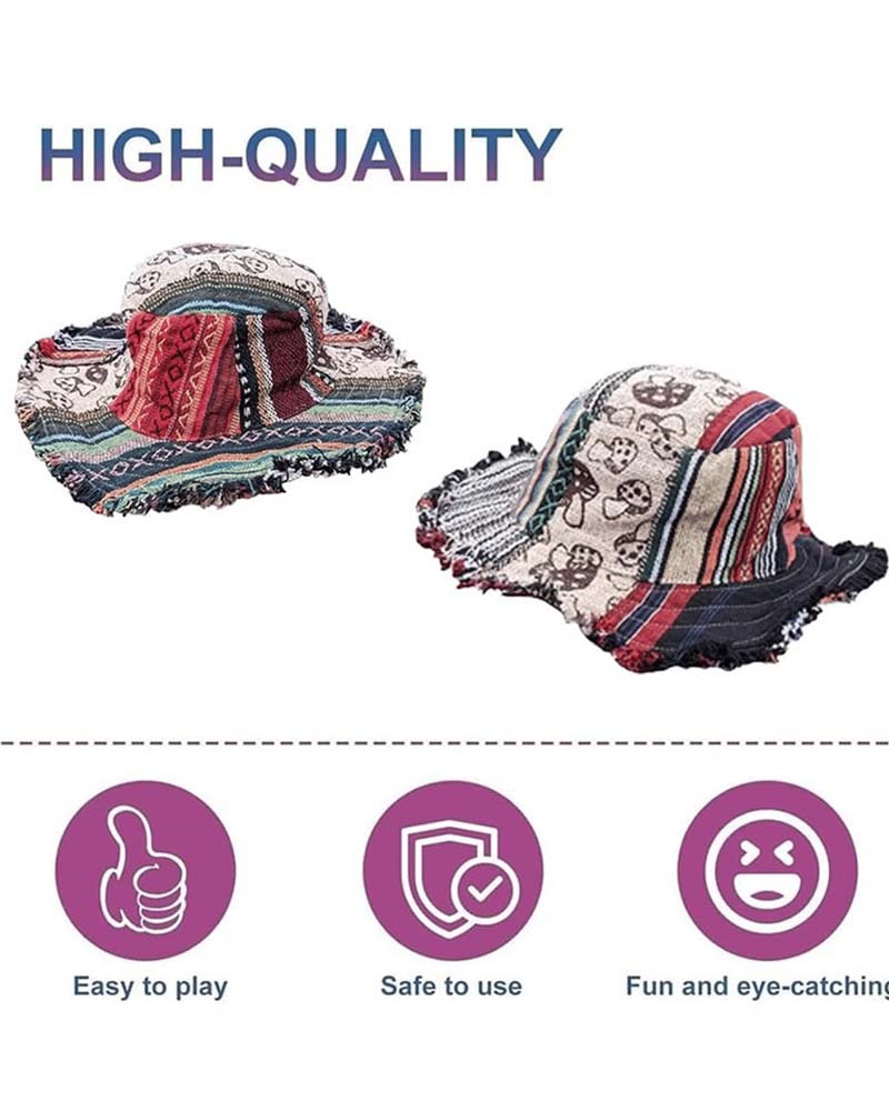 Chapeau Patchwork Coloré Seau
