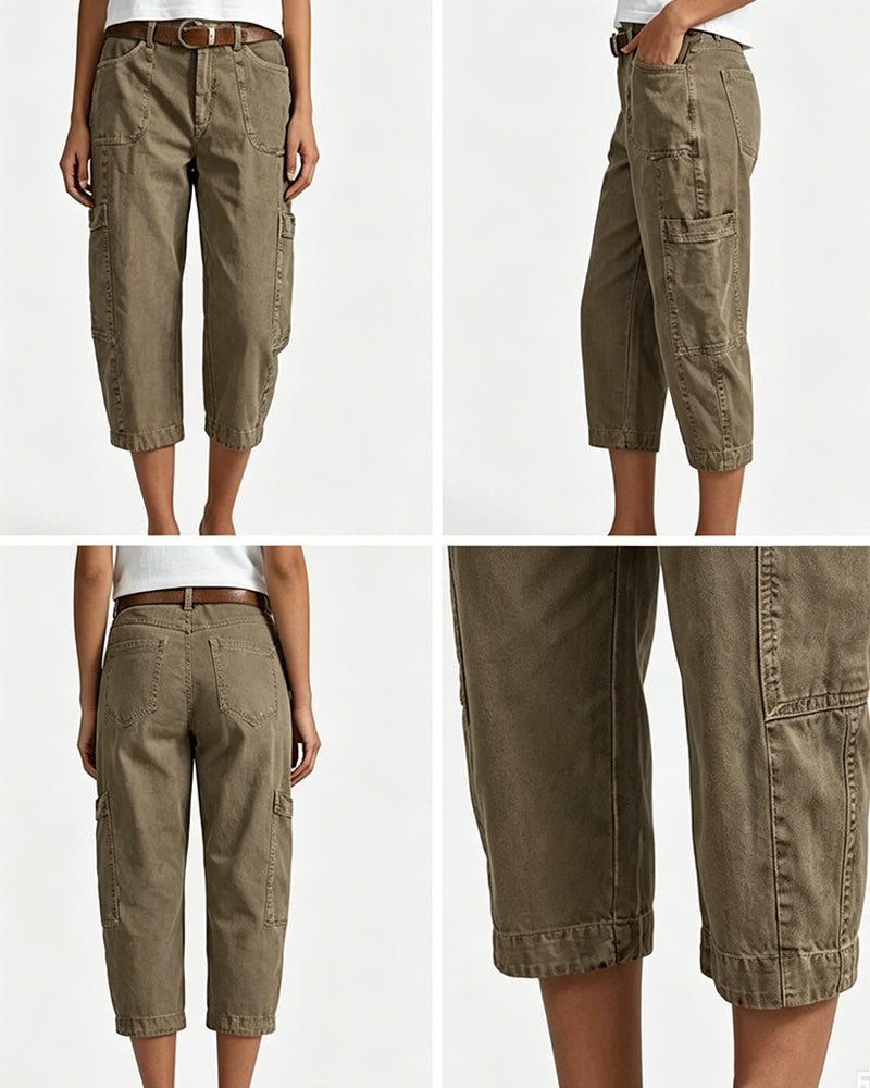 Pantalon Vintage Design Décontracté