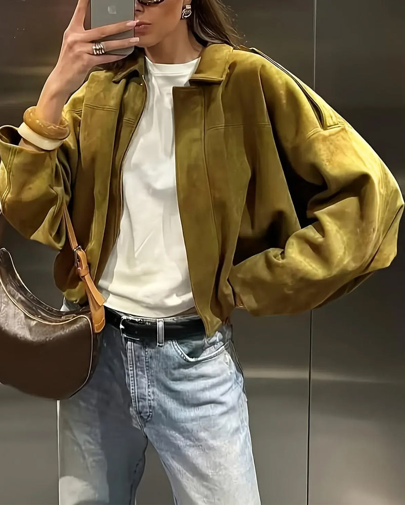 Veste Mode Suède Revers