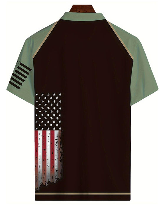 T-shirt Homme À Col Revers, Manches Courtes