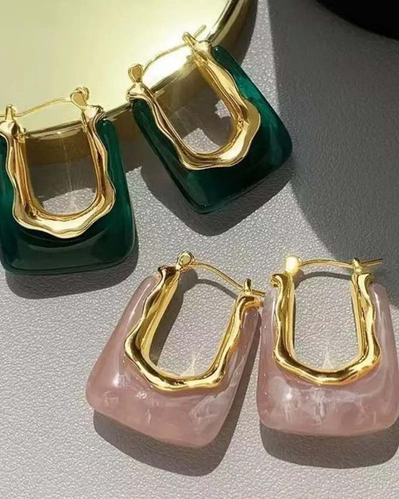 Boucles D'oreilles Vintage En Forme De U