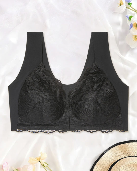 Soutien-Gorge Sans Couture Push Up Dentelle