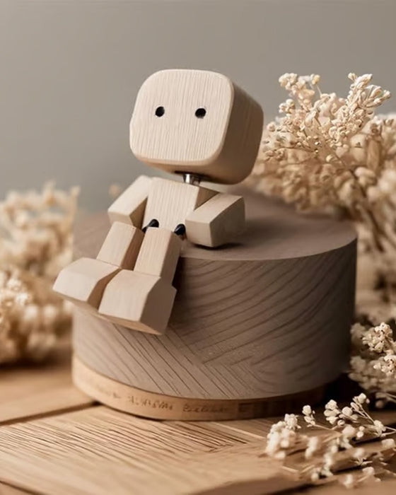 Figurine En Bois Charmant Jambes Qui Se Balancent Petit