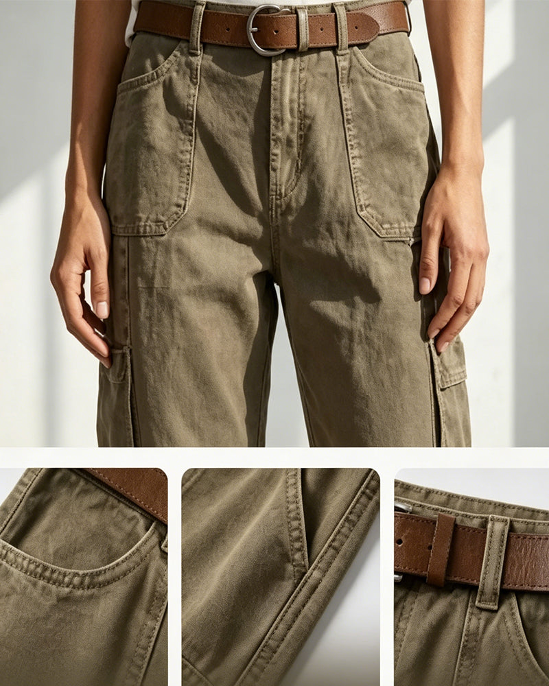 Pantalon Vintage Design Décontracté