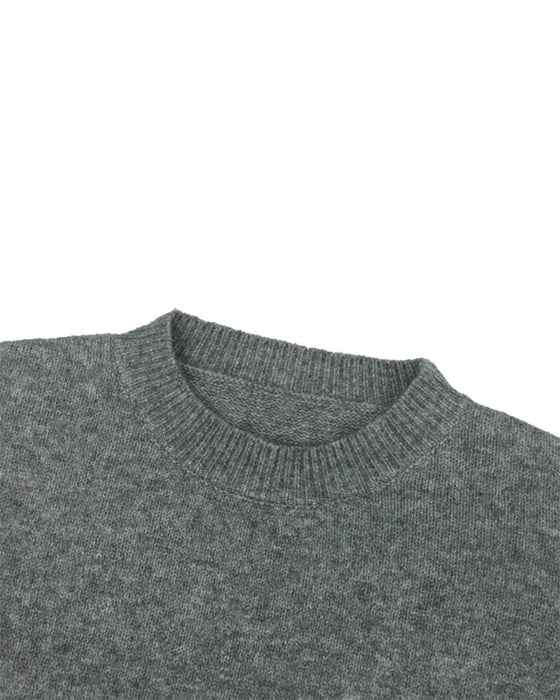Pull Col Rond Côté Fente