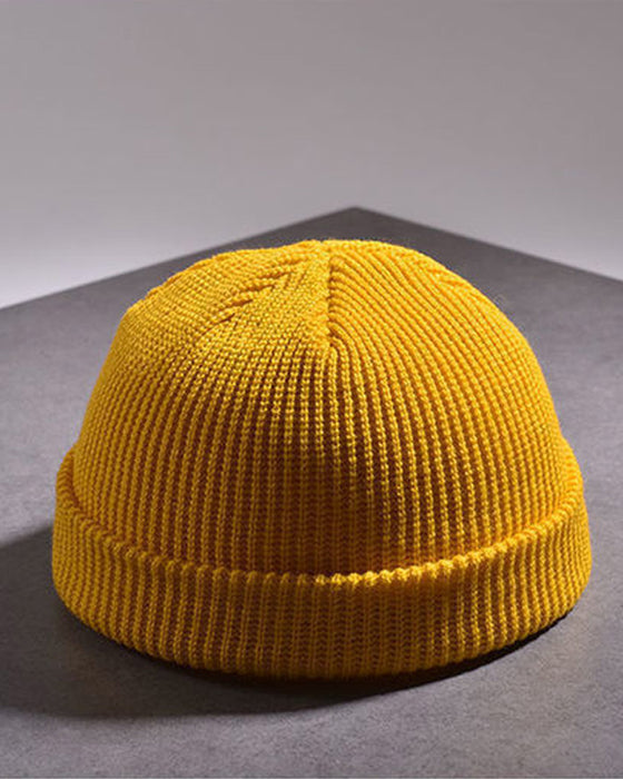 Bonnet Côtelé Tricoté Homme